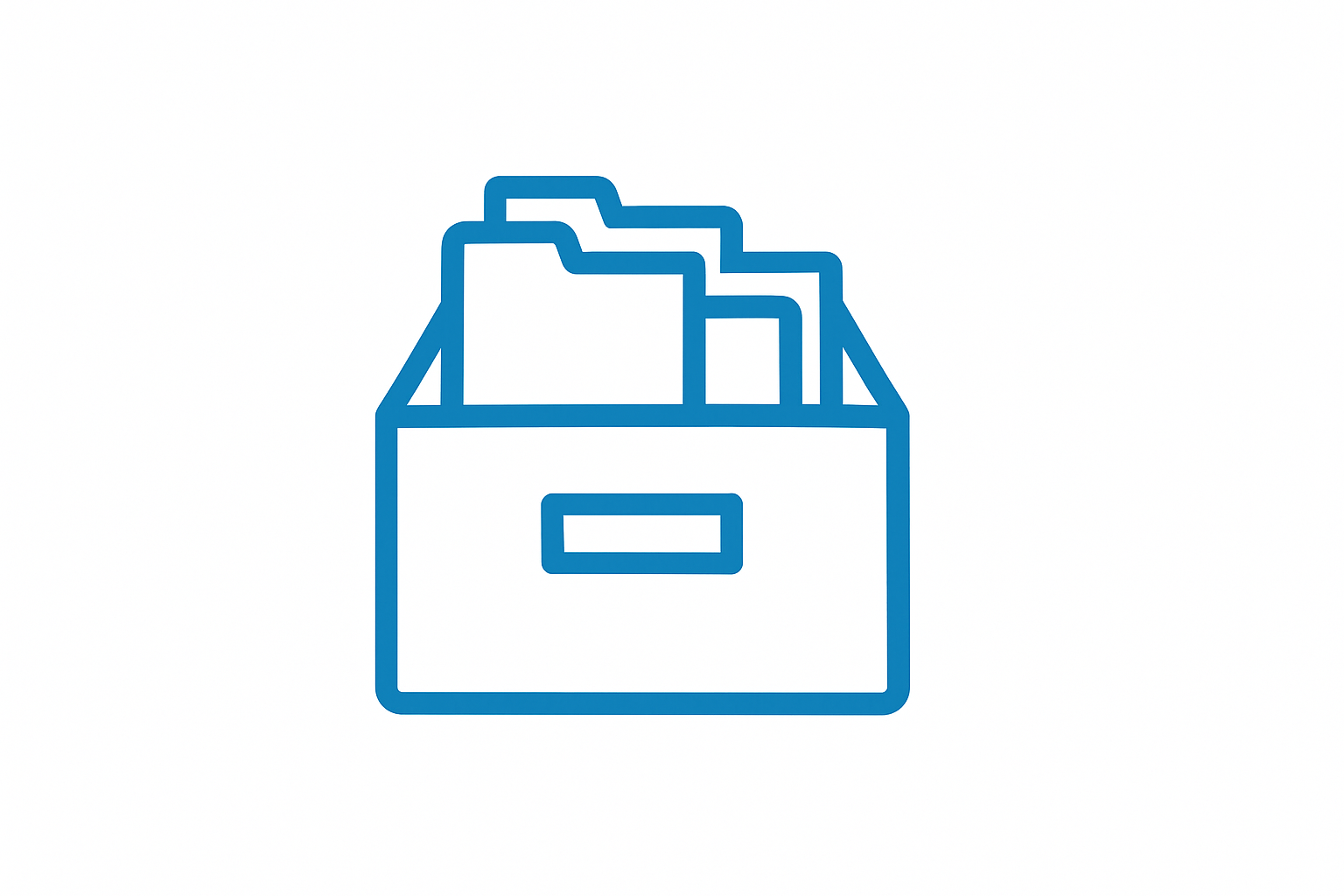 need a icon for my catagory in simple icon with white back ground and blue ( rgb code 1280c0 )  for filing box