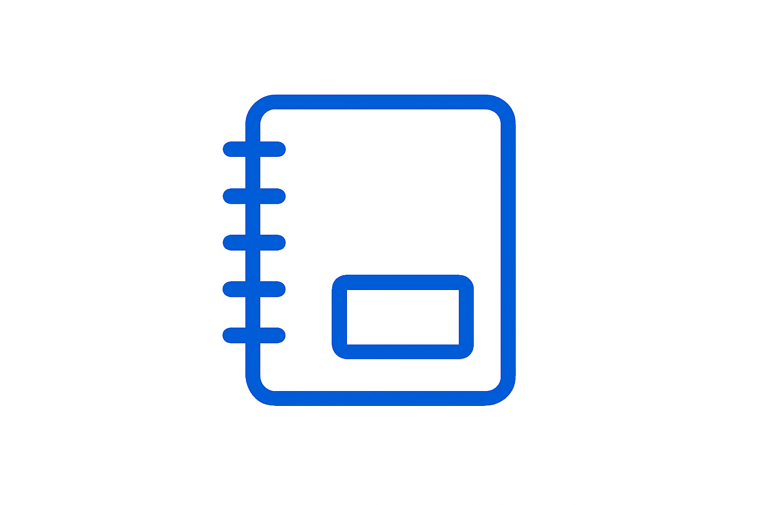 need a icon for my catagory in simple icon with white back ground and blue ( rgb code 1280c0 )  for note books and notepad