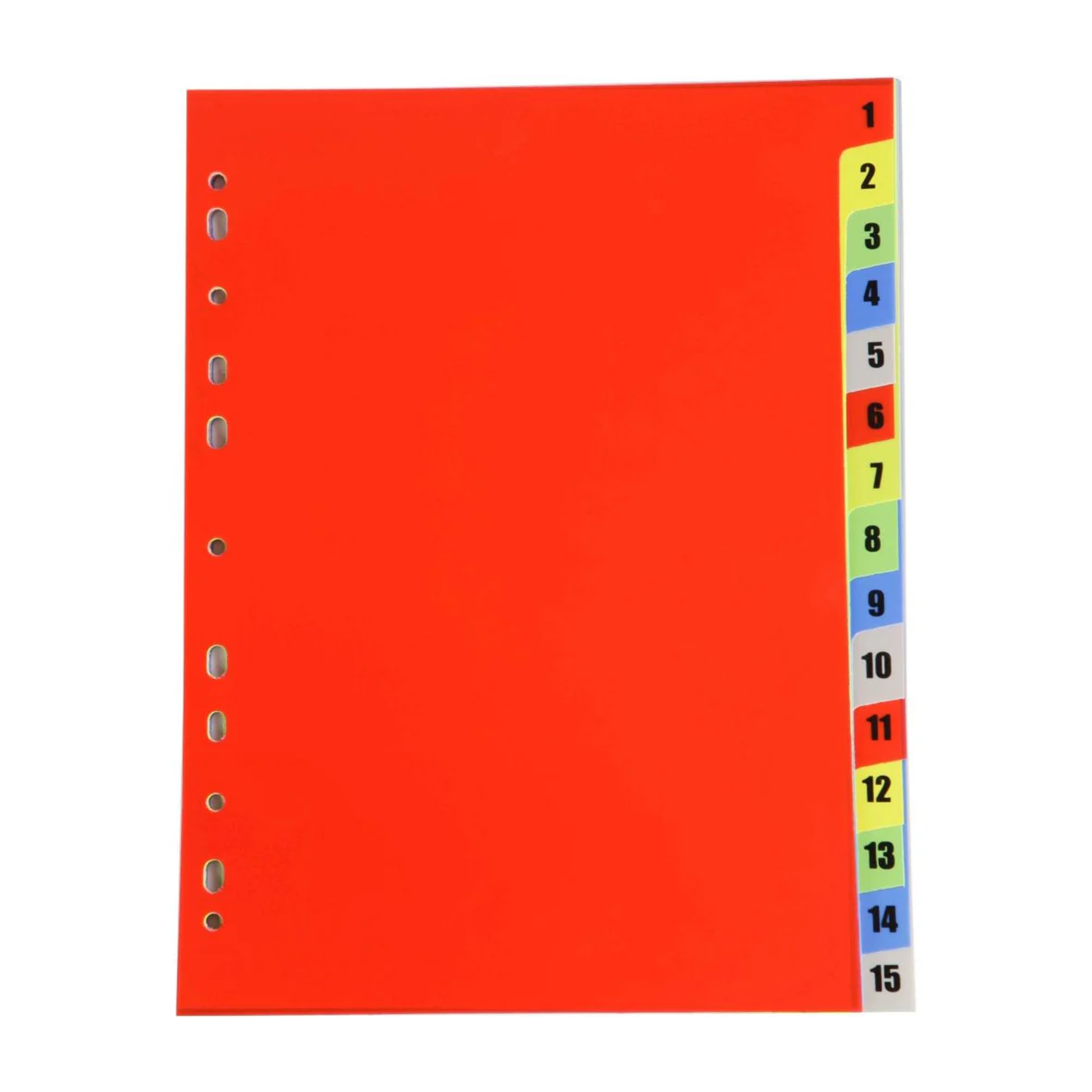 Premium A4 paper index divider 1-15 color tabs for office use in Qata