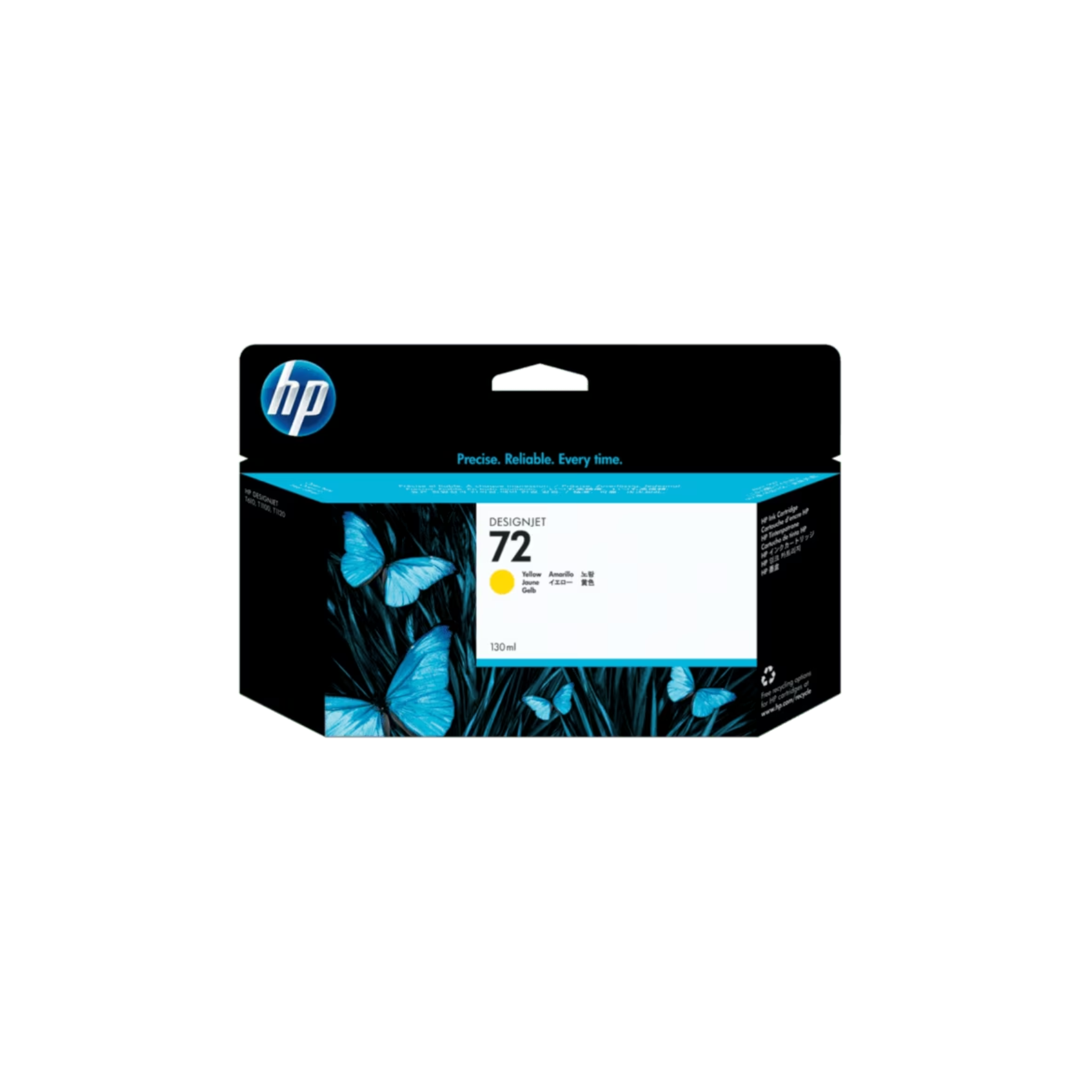 HP 72 Yellow Ink Cartridge compatibility chart for Qatar users”