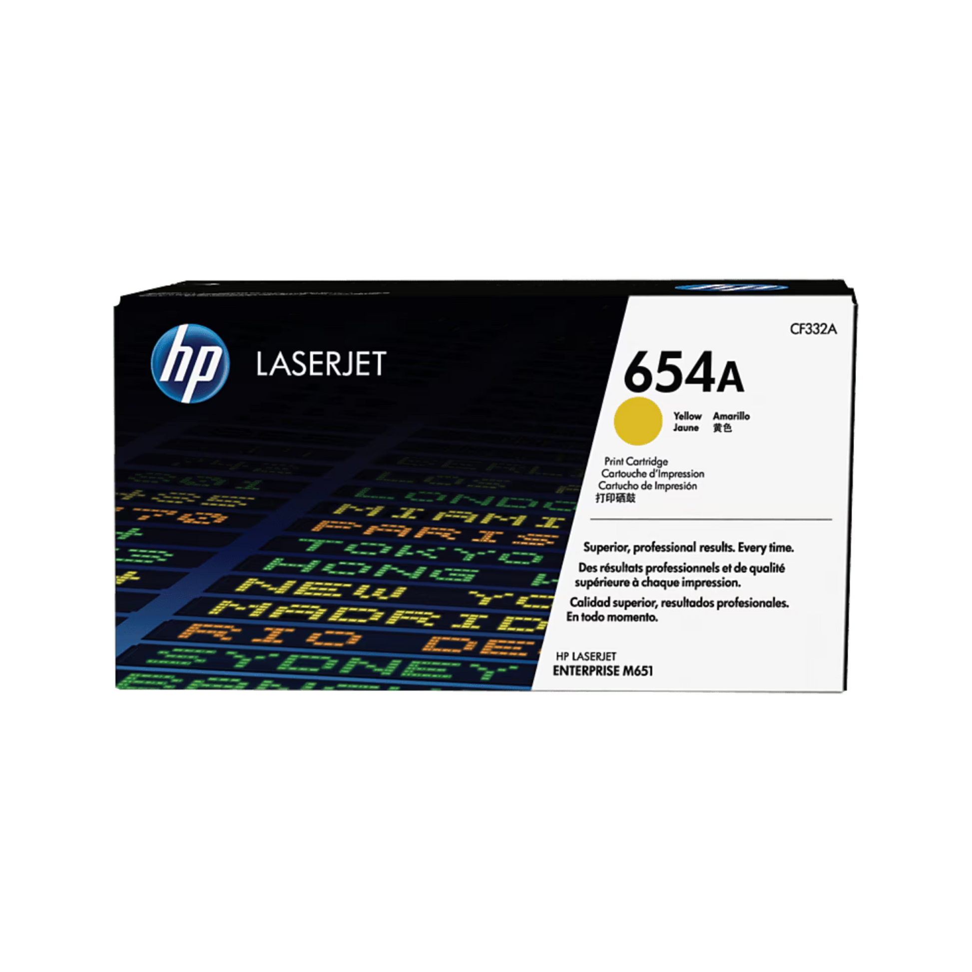 HP 654A Yellow LaserJet Toner Cartridge – Genuine HP Qatar