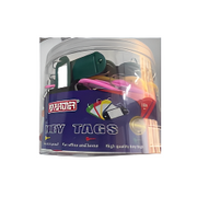 Plastic Key Tags with Metal Ring – 100 Pack Assorted Colors in Qatar