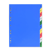 Paper file dividers with numbered color tabs – best price in Qatar
