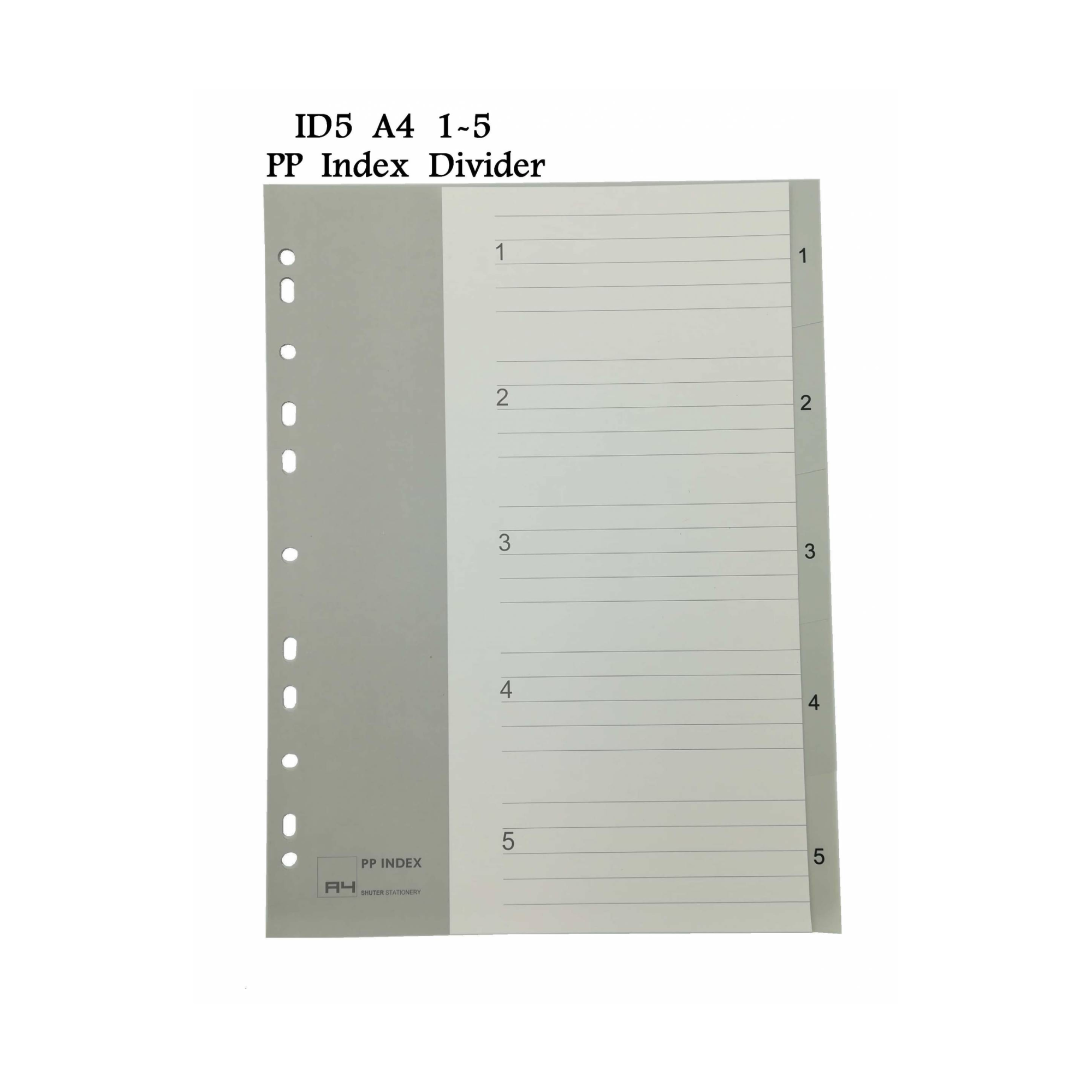 A4 index divider for binders and filing systems in Qatar