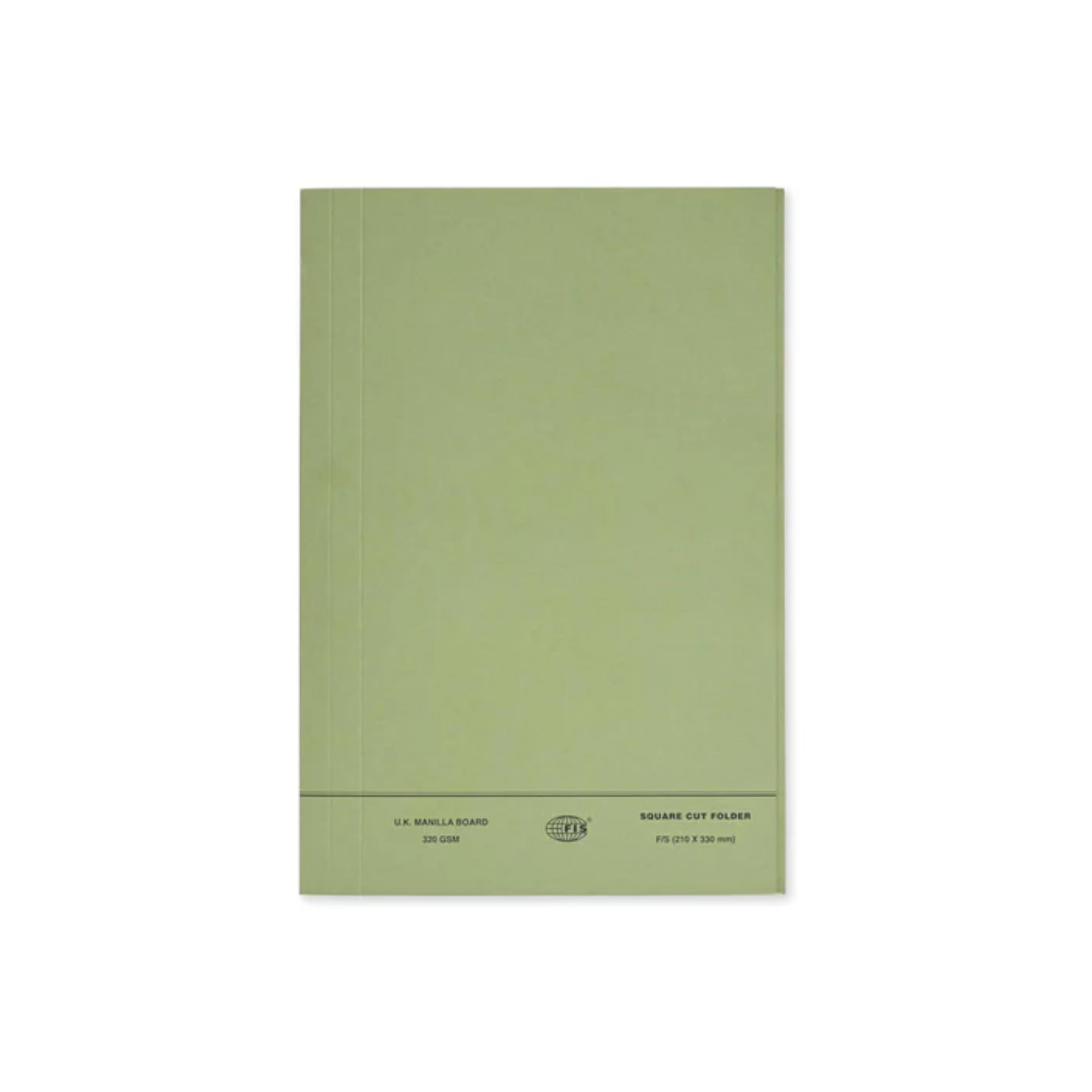 Square cut folders foolscap size green pack of 50 for office use in Qatar