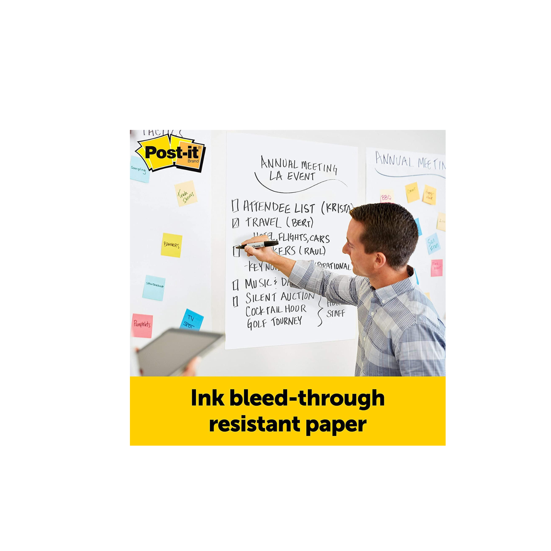 Large sticky note pad for presentations and training in Doha