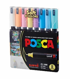 Uni POSCA PC-1MR 08C  Ultra-Fine Tip for Detailed Artwork in Qatar