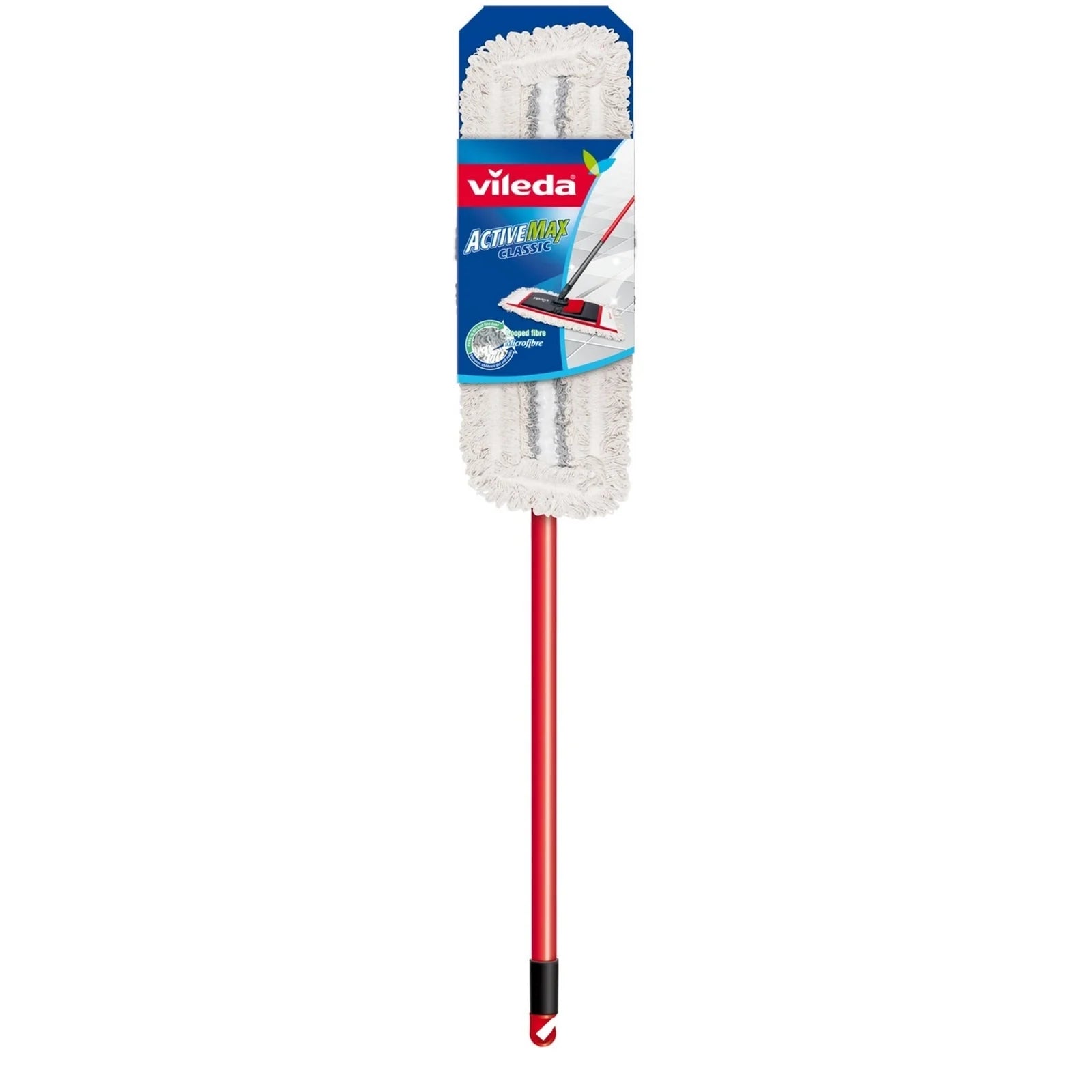 Vileda ActiveMax Microfibre Classic Mop + Stick V-0130 – Premium Floor Cleaning Mop in Qatar
