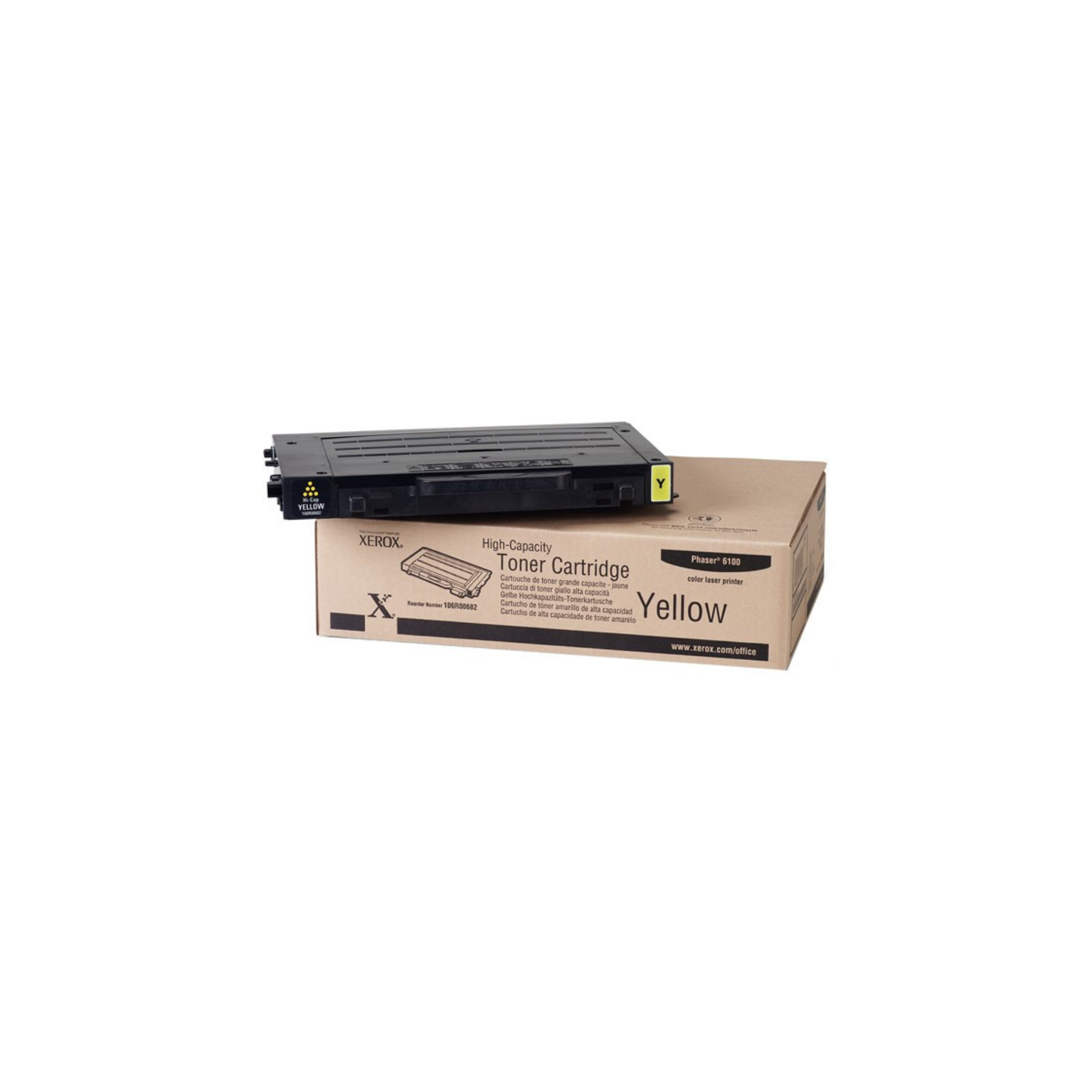 Genuine Xerox 106R00682 Toner – High Yield Yellow Cartridge

