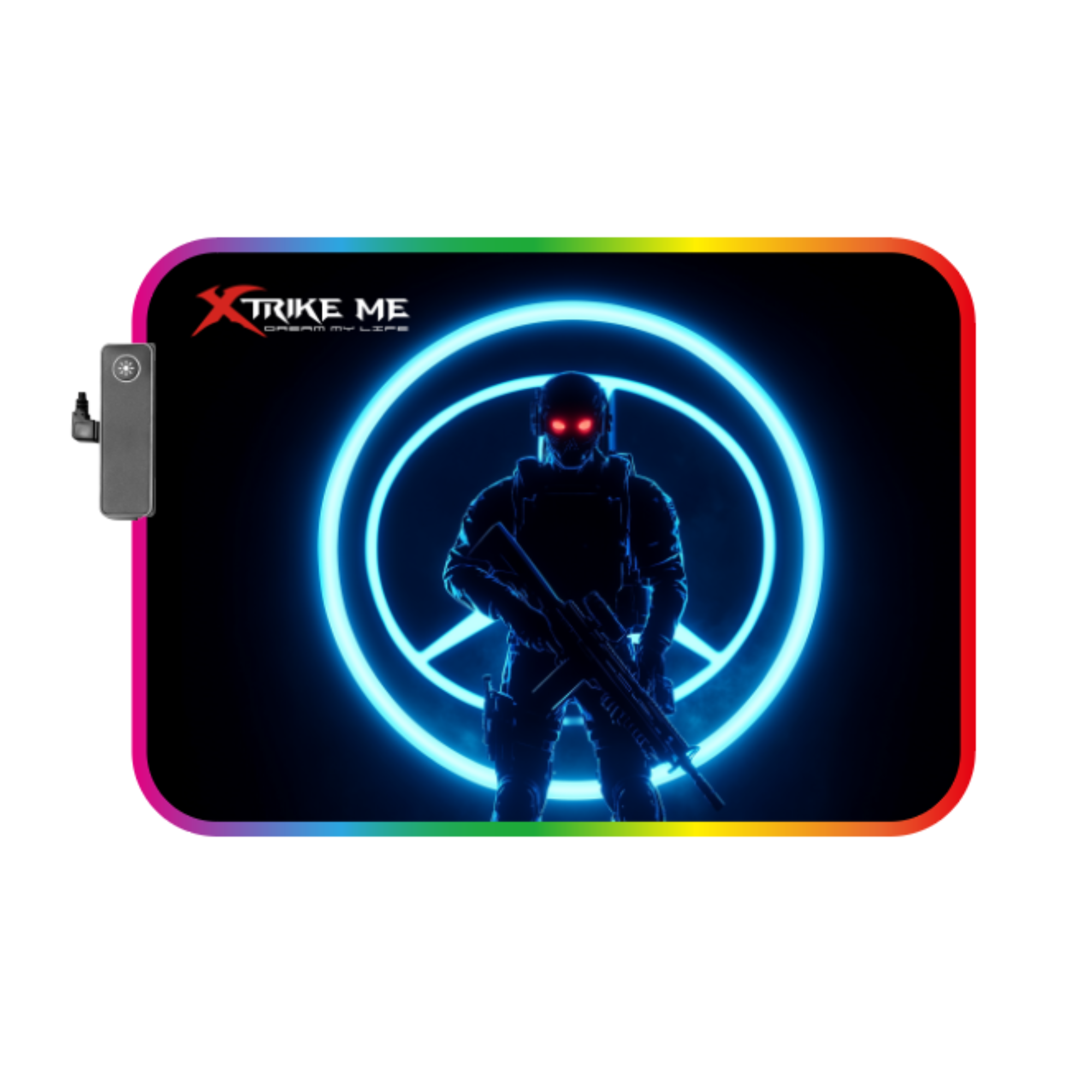 XT ME MP-608 LED Edge Microfiber Mousepad for gaming in Qatar