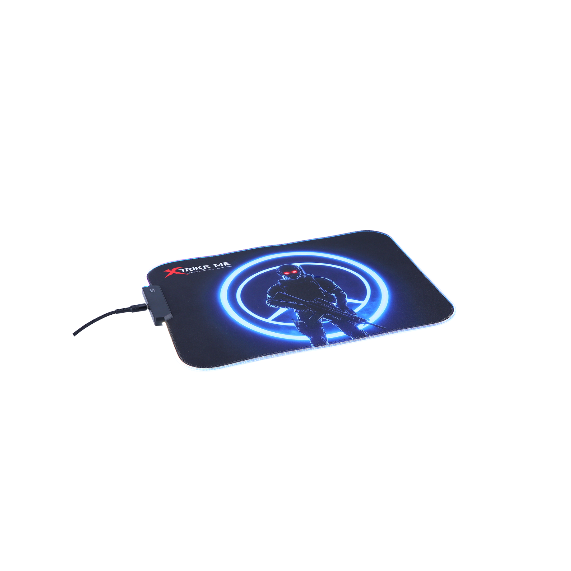 RGB light microfiber mousepad for office and gamers in Qatar
