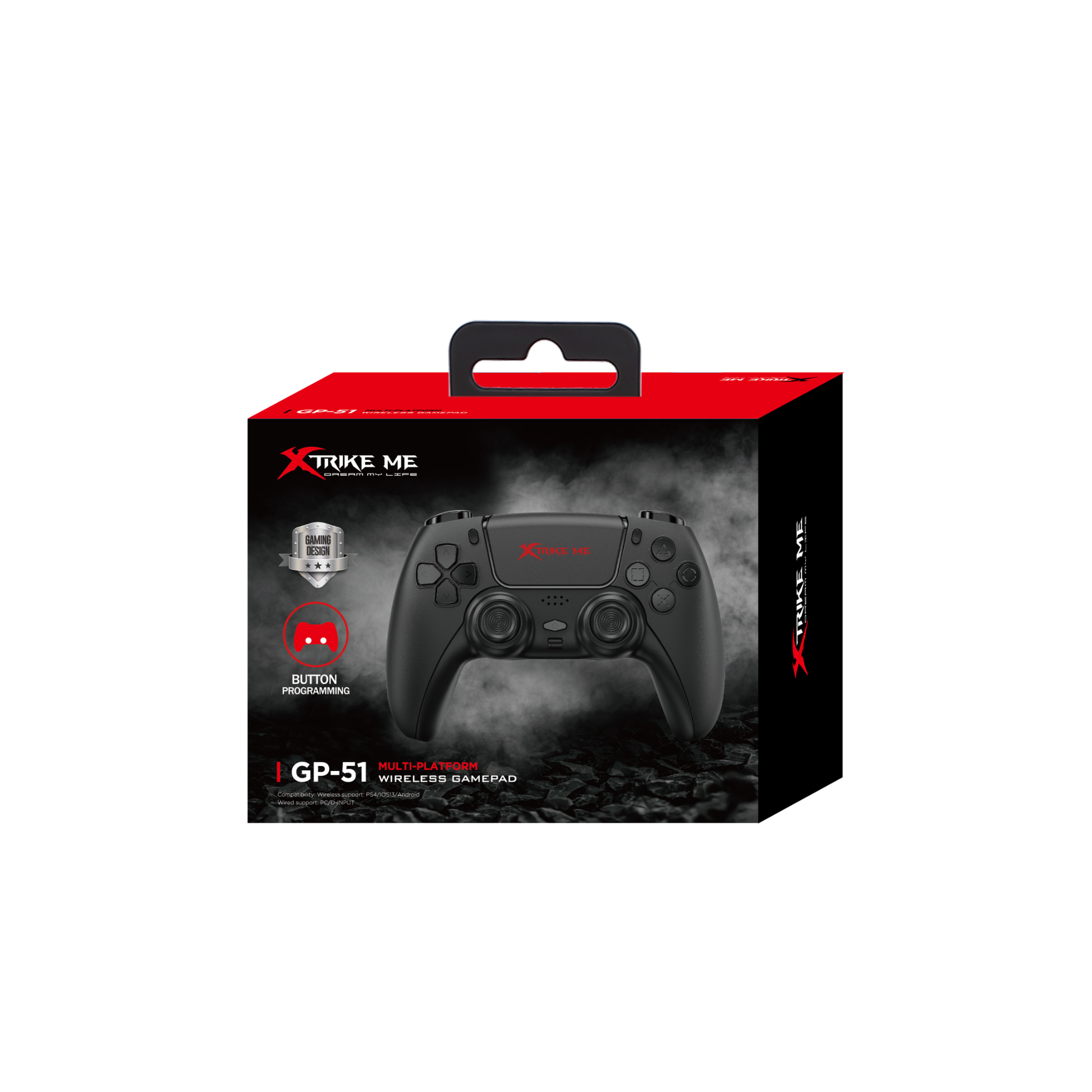 Ergonomic XTRIKE ME GP-51 wired game pad for gamers