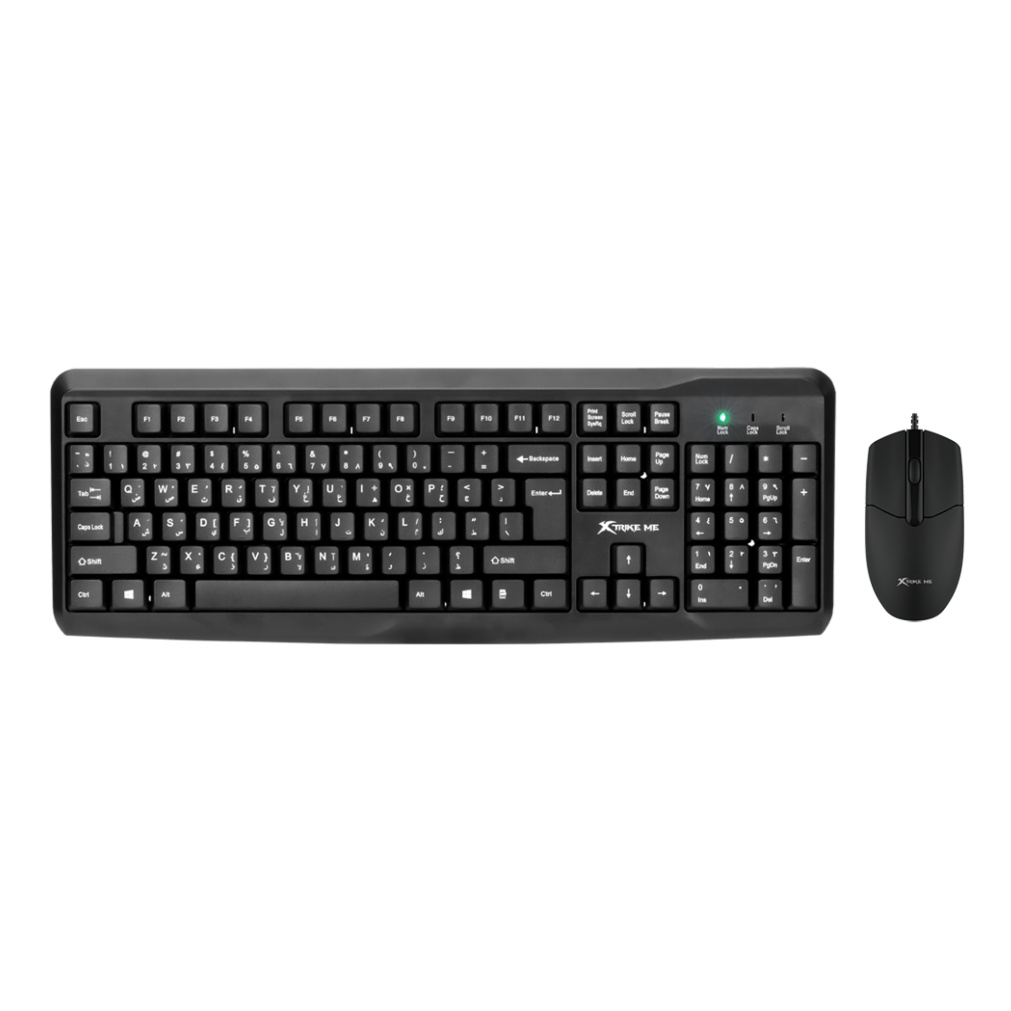 RGB backlit gaming keyboard and mouse set by XTRIKE ME for PC users in Qatar
