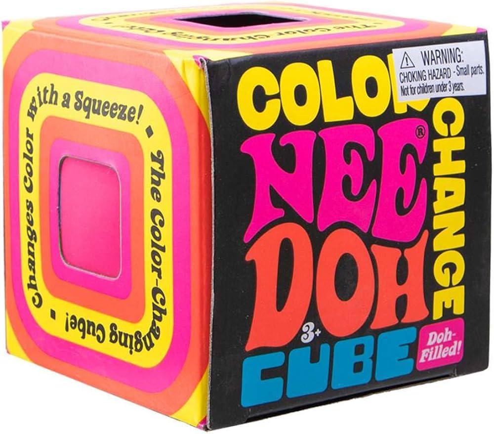 Nee Doh Squishy Color Changing Cube 21188F