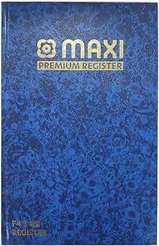 Maxi Register Book A4 3QR