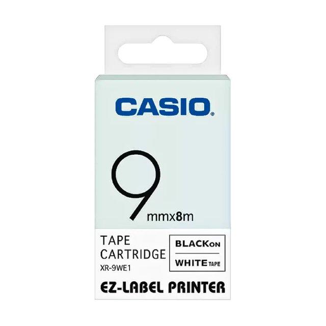 Casio EZ Label Cartridge 9MM Black Ink White