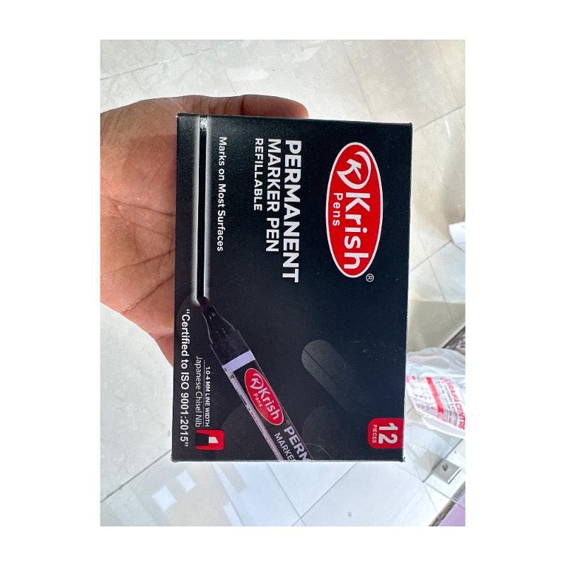 Krish Permanent Marker Chisel Tip Black Kpmcbk