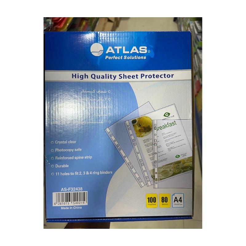 Atlas Sheet Protector 80 Mic 1X100