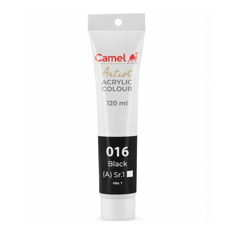 Camel Artists Acrylic Colors 0825016 Black 120ML