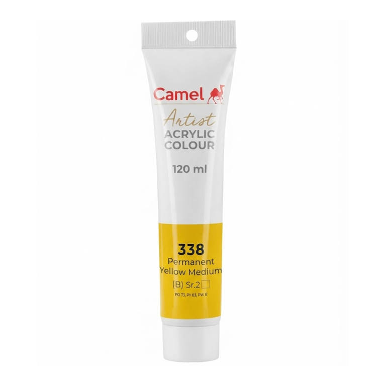 Camel Artists Acrylic Colors 0825338 Permanent Yellow 120ML