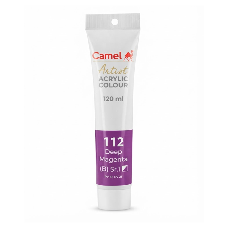 Camel Artists Acrylic Colors 0825112 Deep Magenta 120ML