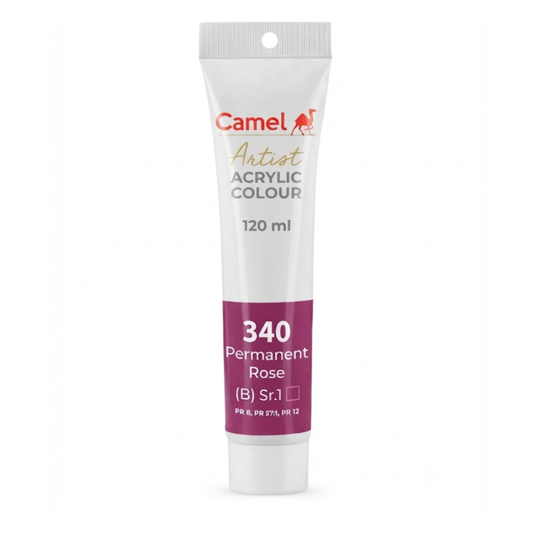 Camel Artists Acrylic Colors 0825340 Permanent Rose 120ML