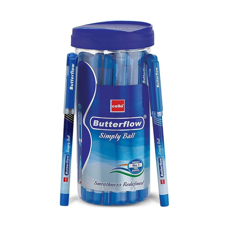Cello Butterflow Ball Point Pen Blue