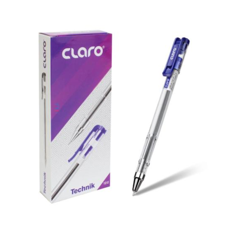 Claro Ball Pen Technik 0.7MM Blue 10PC