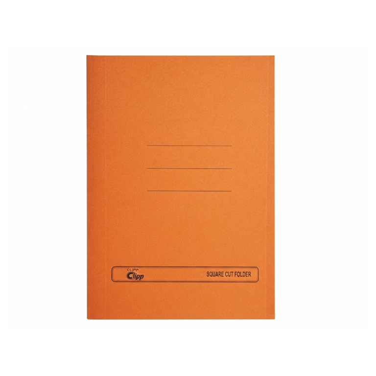 Clipp Square Cut Folder Orange CP-F16005L