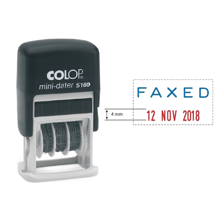 Colop Stamp Faxed With Date