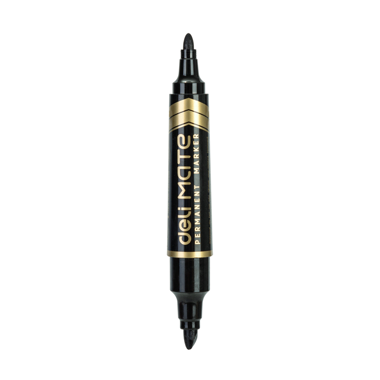 Deli Permanent Marker 10PCS Chisel Bullet DL-WS555-BK