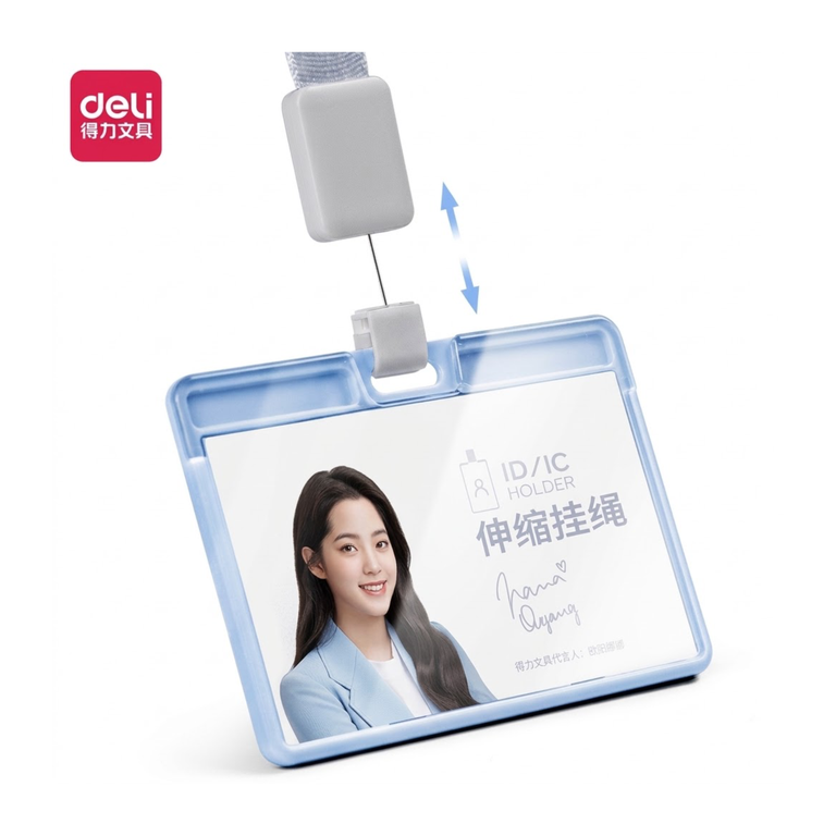 Deli Name Badge Inner Core Trans SIZE:54*89MM-6PCS DL-WQ10420