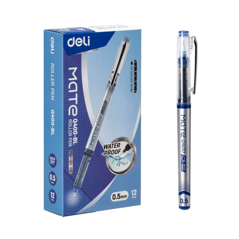 Deli Roller Pen Q400-BL