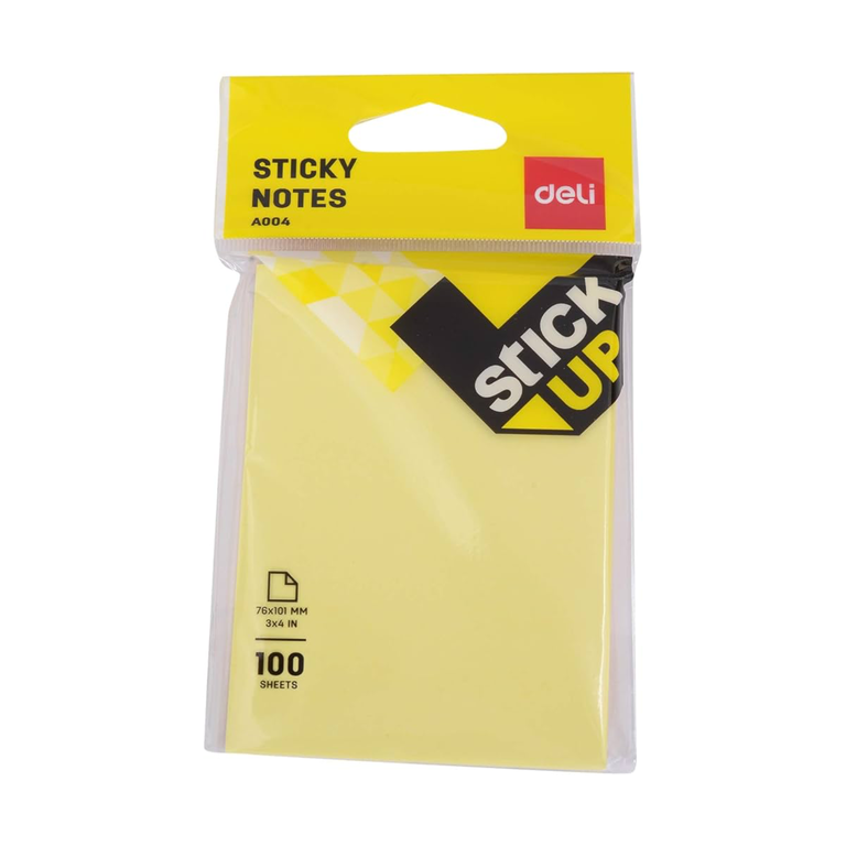 Deli Sticky Notes 3'×4' 100SHEETS Yellow DL-WA00453