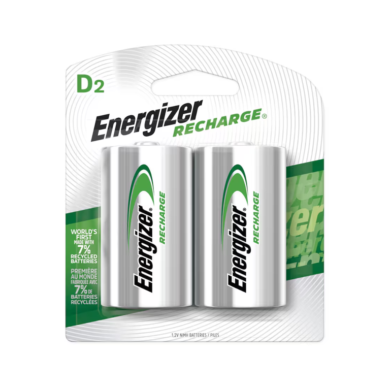 Energizer Battery D Rechargeble 1X2