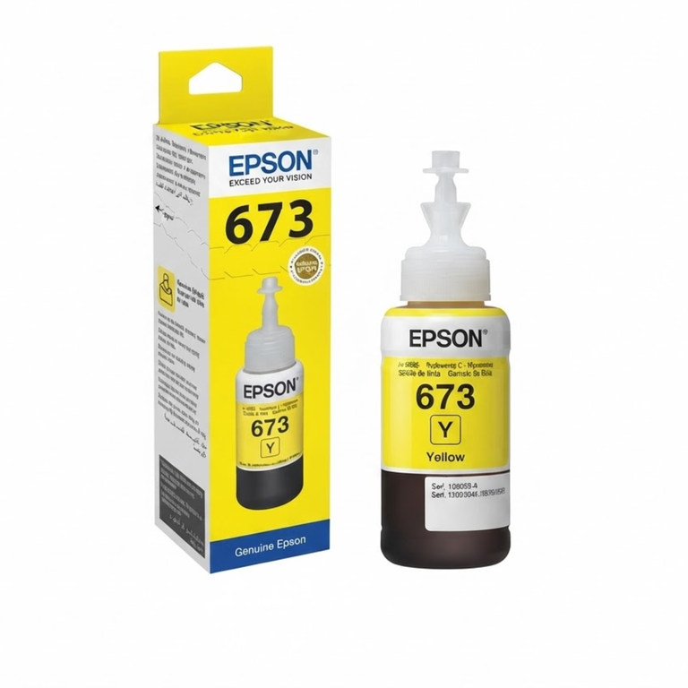 Epson Ink Bottle 673 Yellow C13T673498