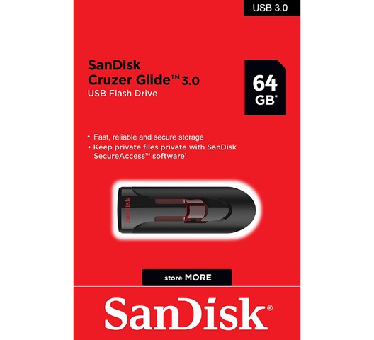 Sandisc Cruzer Glide 3.0 Usb Flash 64GB 064G-G35