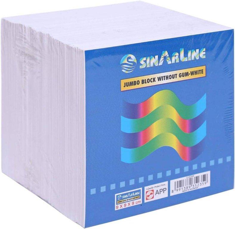 Sinarline Memo Cube White 9X9X9 LL02344
