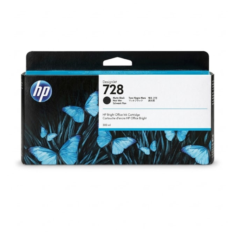 HP 728 Cartridge Matte Black 300ML