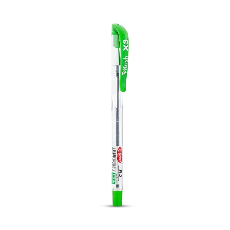 Krish Ball Pen X3 Green KRSX3G