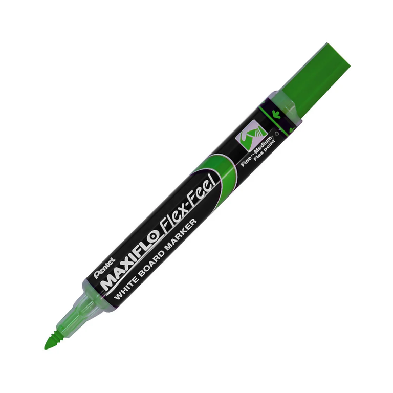 Maxi Flow White Board Marker Green Flex Fill