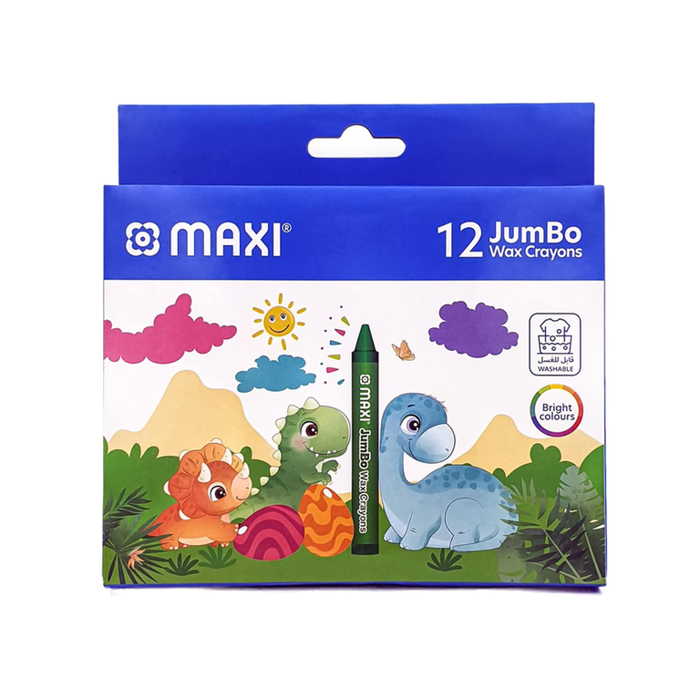 Maxi Jumbo Wax Crayons MX-WCR12