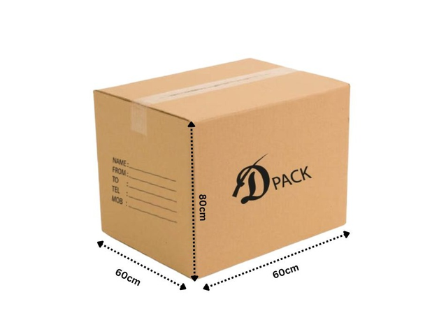 60X60X80CM (xl) Carton Brown