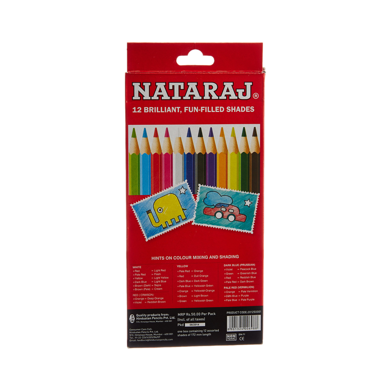 Nataraj Color Pencil 201251001 X12