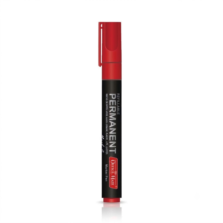 Officemate Permanent Marker Red ASTM-D4238