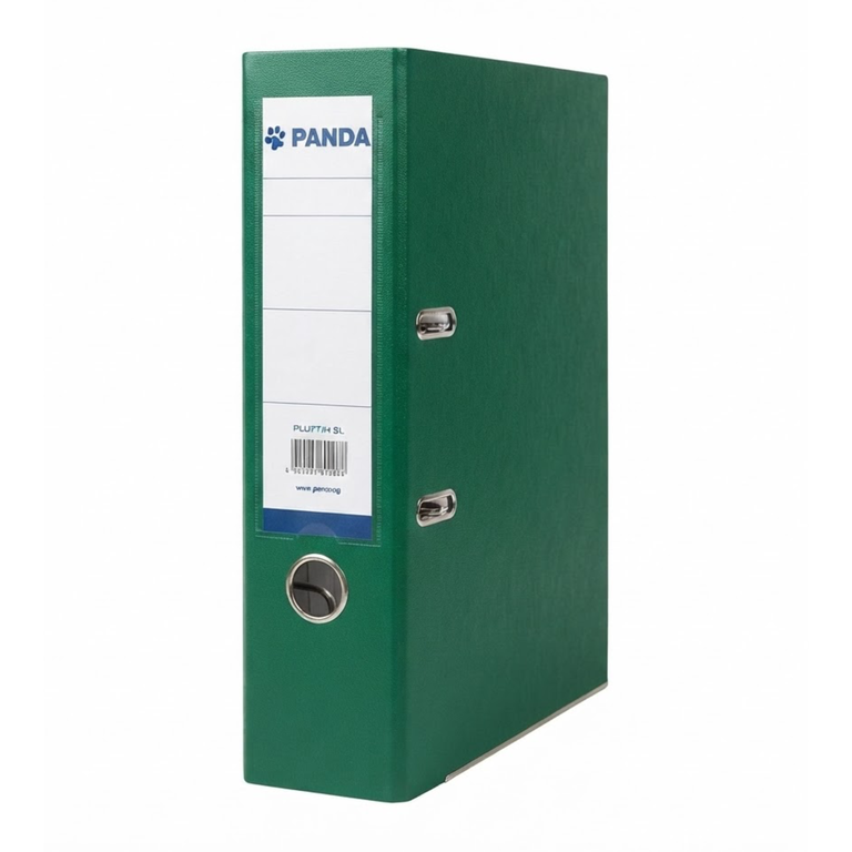 Panda Box File Pvc 75MM Green