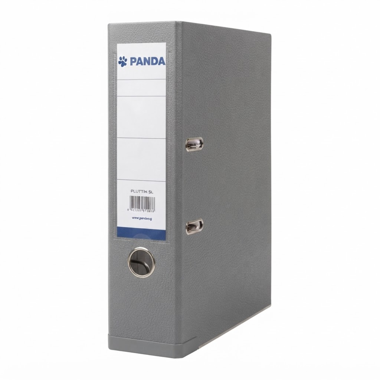 Panda Box File Pvc 75MM Grey