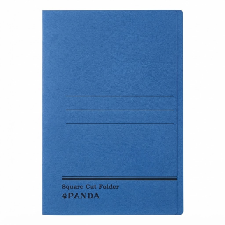 Panda Square Cut Folder Blue REF-3118F