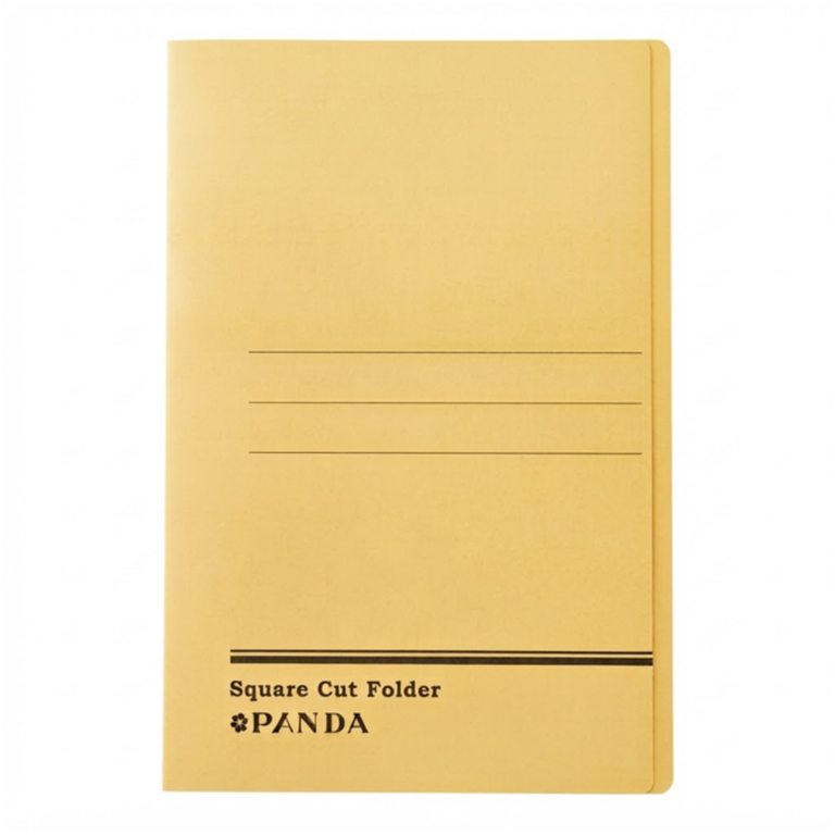 Panda Square Cut Folder Yellow Pa-Sq-Yw