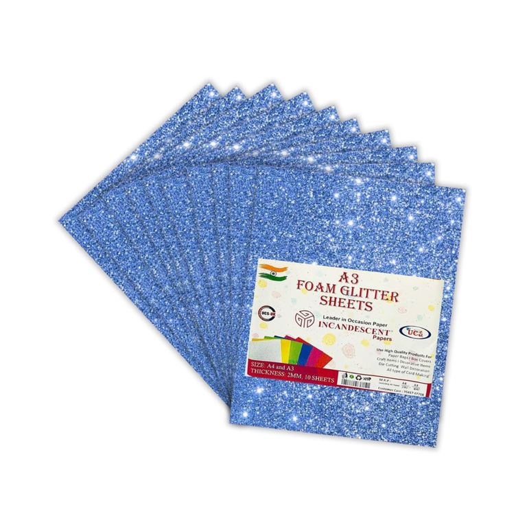 Partner Glitter Foam Sheet A3 2MM 1X10 PT-EF584/A3